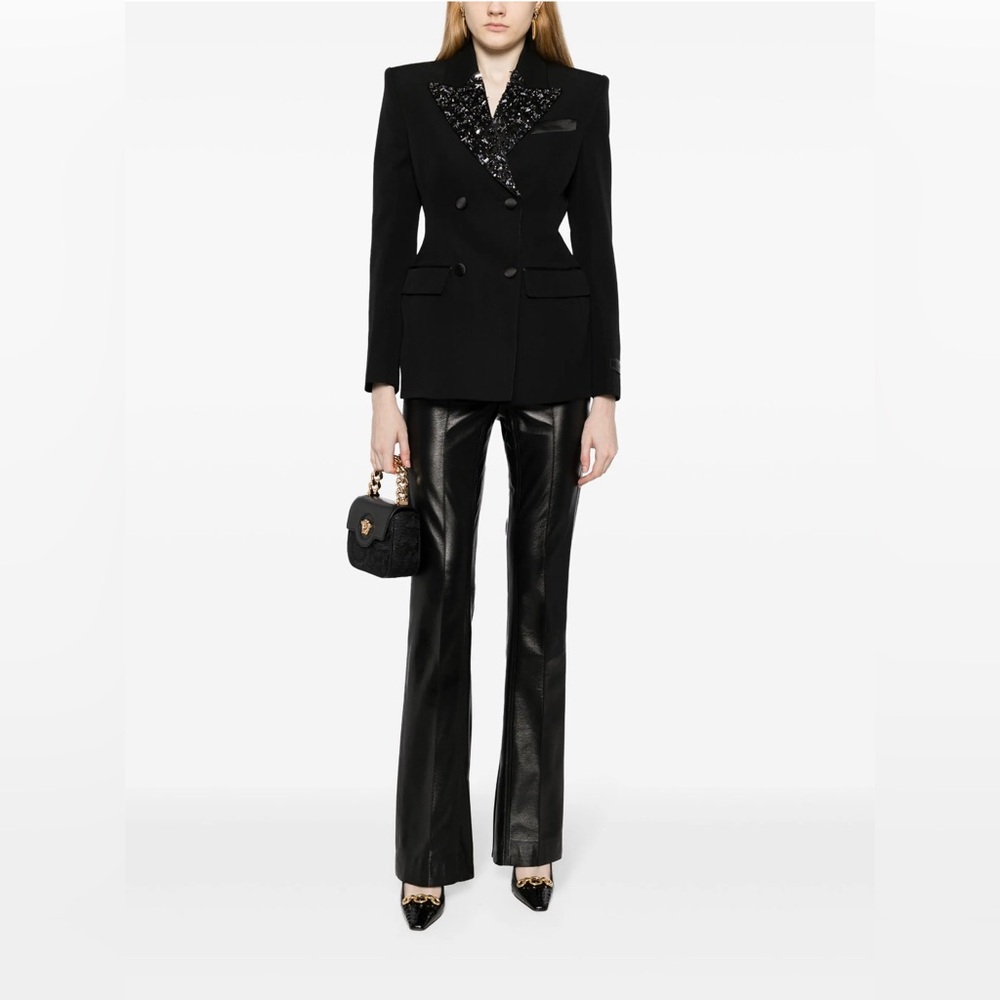NWT Versace Black Embellished Blazer